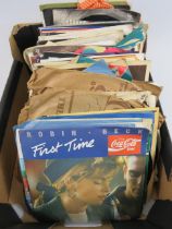 Approx 60 Vinyl 45 Singles from 1970' onwards. See photos. 