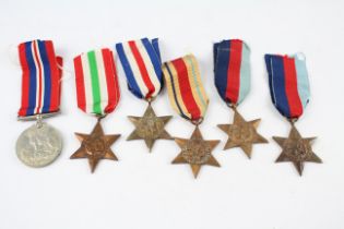 6 x WW2 Medals Inc. Africa - Italy - France & Germany Stars 637518