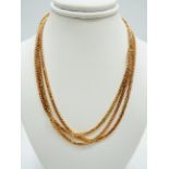 9ct Yellow Gold 40 inch Chain. Total weight 6.8g. See photos. 
