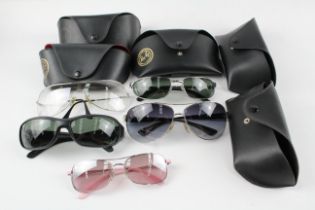 Collection of Designer Ray-Ban Sunglasses Inc Cases x 5 439371