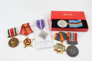 6 x Medals Inc Boxed British Forces in Germany, Fire Service Etc 637681