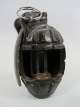 WW2 British mills sectioned grenade.