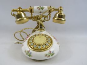 Royal Albert Moss rose telephone.