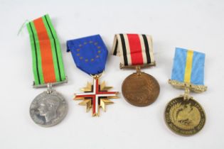 4 x Medals Inc. GV Special Constabulary Medal To Albert Daines - European Confed 637747