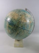 Vintage world globe 16.5" tall.