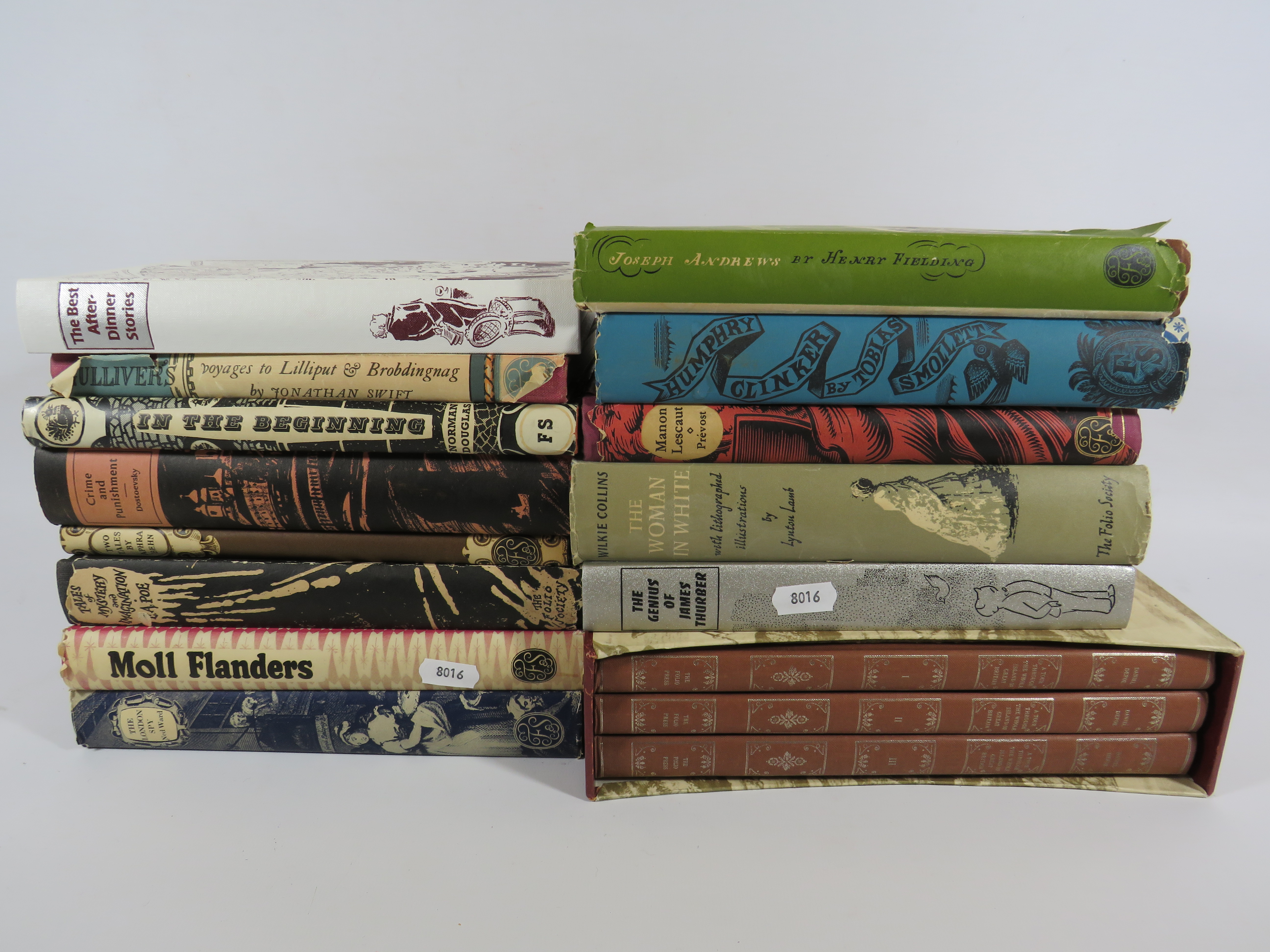 16 Folio Society Books see pics for titles.