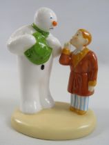 Coalport The Snowman figurine "Hush don?t wake them" approx 5.5" tall. With box.