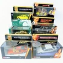 Six Corgi Die Cast Metal Models of James Bond 007 . All boxed and in unused condition. See photos.