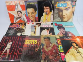 Selection of approx 25 Vinyl LP's by Elvis. See photos. 
