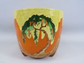 Large Art deco Wilkinson ltd "Memory lane" plant pot, which stands 6 3/4" tall with a 7.5" diameter