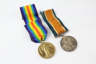 WW1 Medal Pair & Original Ribbons 637643