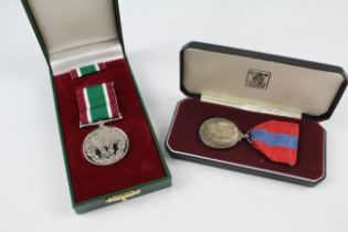 2 x Boxed Medals Inc. Womens Voluntary Service & ER.II Imperial Service Medal 2340859