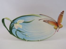 Large Franz butterfly tray which measures 17.5" long, comes with the box.