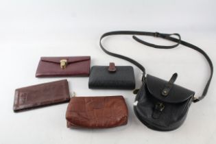 5 x Mulberry Leather Accessories Inc Croc Embossed Wallet, Black Handbag Etc 439416