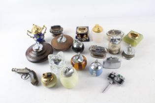 20 x Vintage Table Lighters Inc. Onyx, MCM, Ronson, Wedgwood, Cloisonne Etc 549459