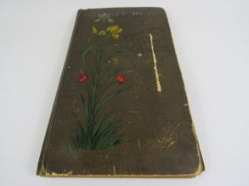 Vintage postcard album containing approx 90 vintage postcards.