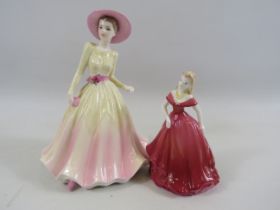 2 Coalport figurines the tallest been 7 1/4".