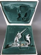 Beautiful Swarovski Crystal Unicorn (5 x 4.5 inches) in excellent condition and comes with purpose m