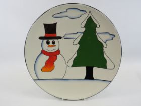 Large Lorna Bailey Limited Edition Number 14/40 Winter wonderland Charger, it measures 13.5"