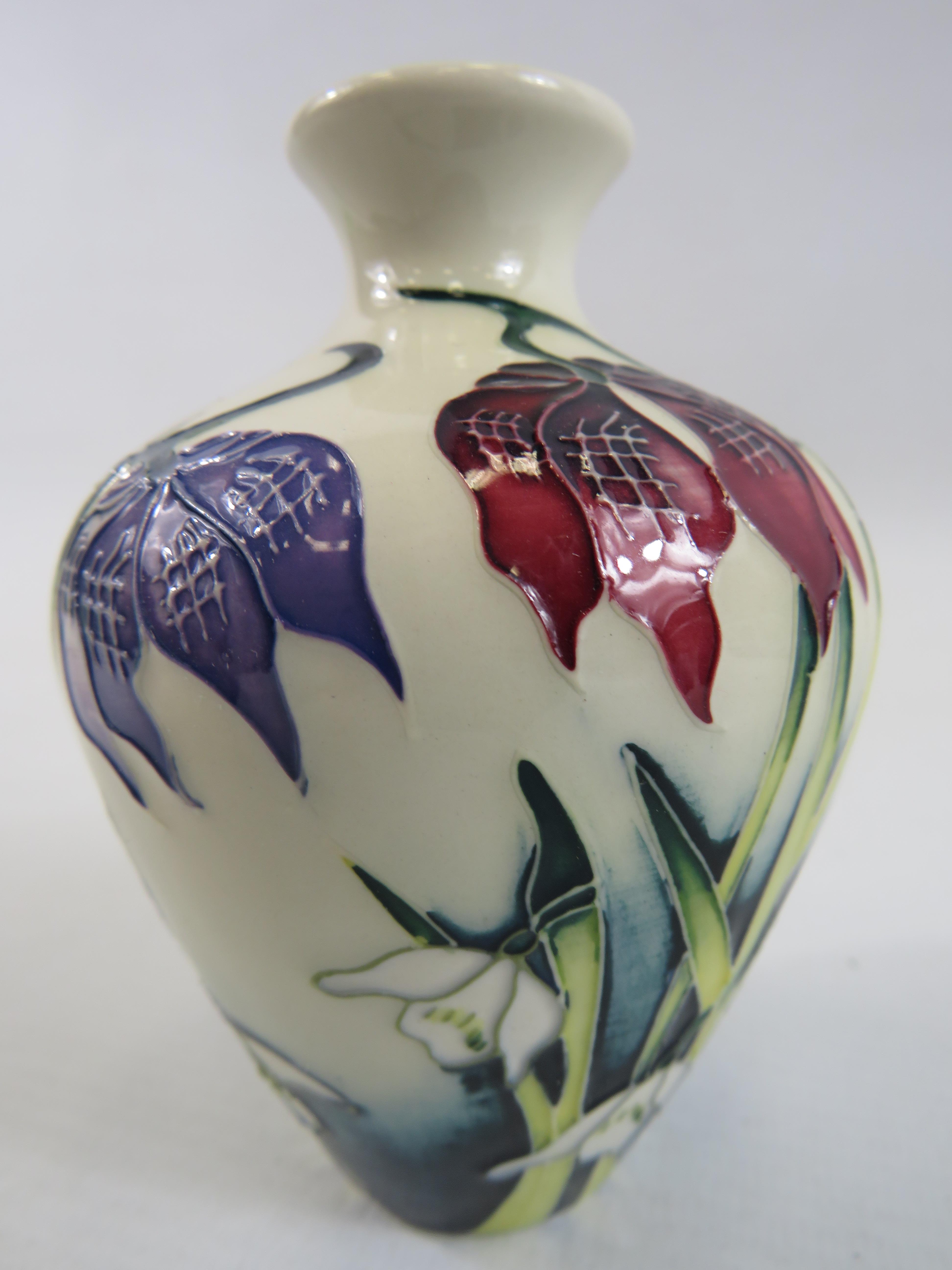Moorcroft 2004 Alpine Meadows trial vase, approx 4" tall. - Image 3 of 4