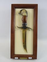 Franklin mint Ray Beers mounted proud eagle knife.