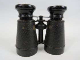 Pair of military regulation binoculars.