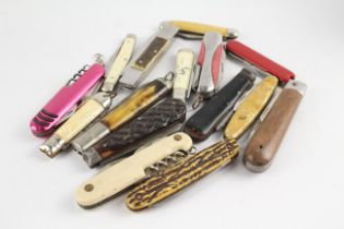 15 x Vintage Assorted Pocket KNIVES Inc Smokers Knives, Pen Knives Etc 485010