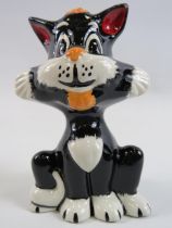 Lorna Bailey cat "Inky", approx 5" tall.