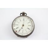 Antique .800 SILVER Gents Centre Seconds POCKET WATCH Key-Wind Non Working 845301