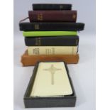 Selection of vintage Bibles.