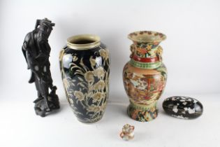 East Asian Ornaments Inc Vases, Carved Wood, Replica Etc 560982