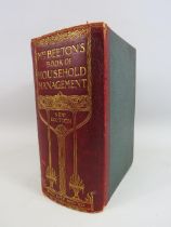 Antique Mrs Beetons book of household management.