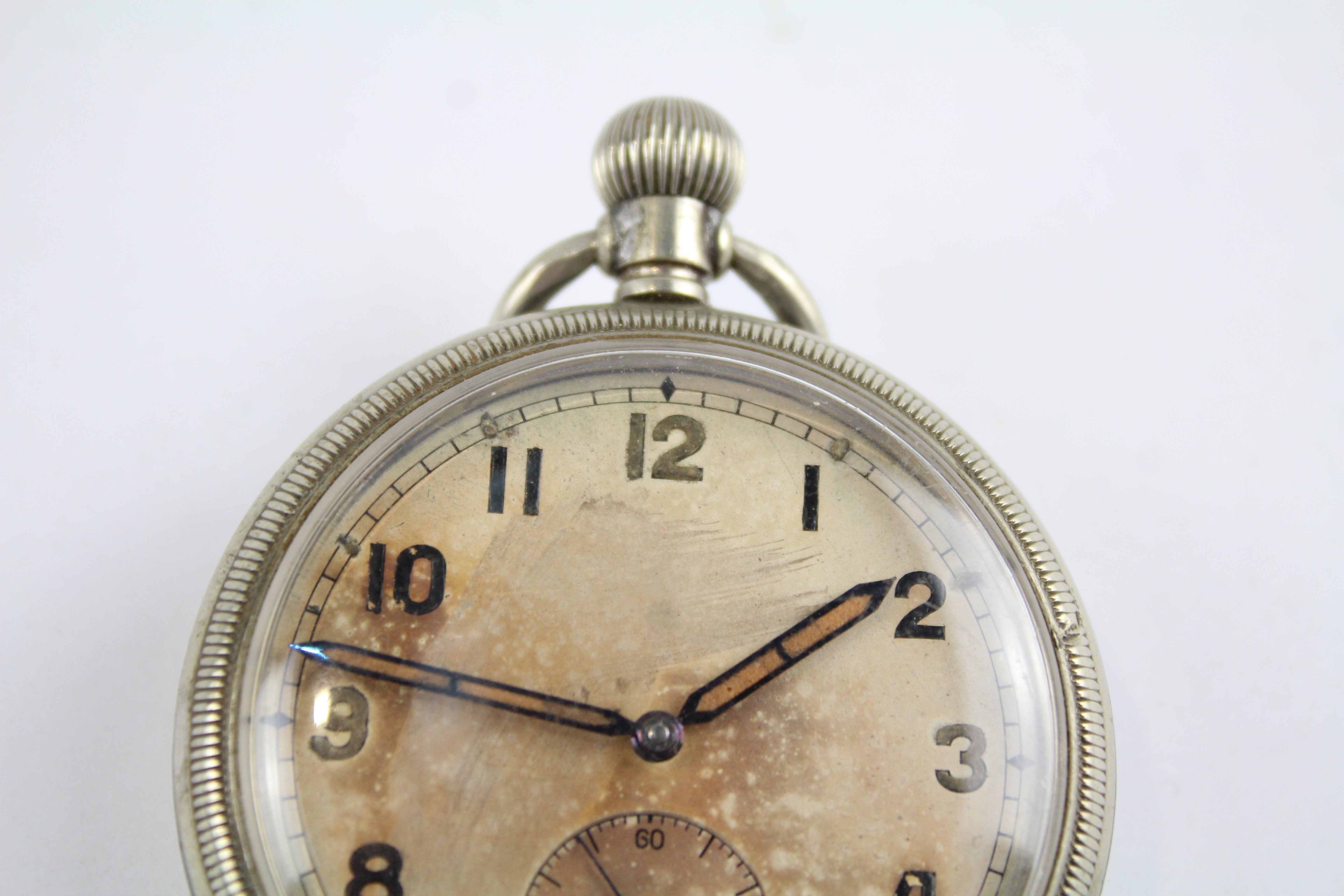 GS/TP Military Issued Gents WWII Era POCKET WATCH Hand-wind WORKING 404869 - Image 2 of 6