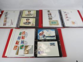 Three Well presented Albums containing presentation packs, FDC's