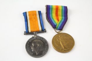 WW1 Medal Pair Named 32234 PTE J Marshall The Queens 637711