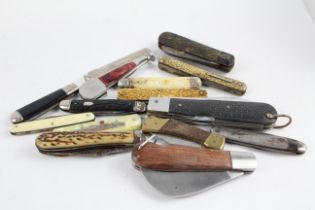 15 x Vintage Assorted Pocket KNIVES Inc Smokers Knives, Pen Knives Etc 485009