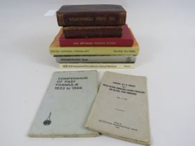 Selection of vintage medical books.