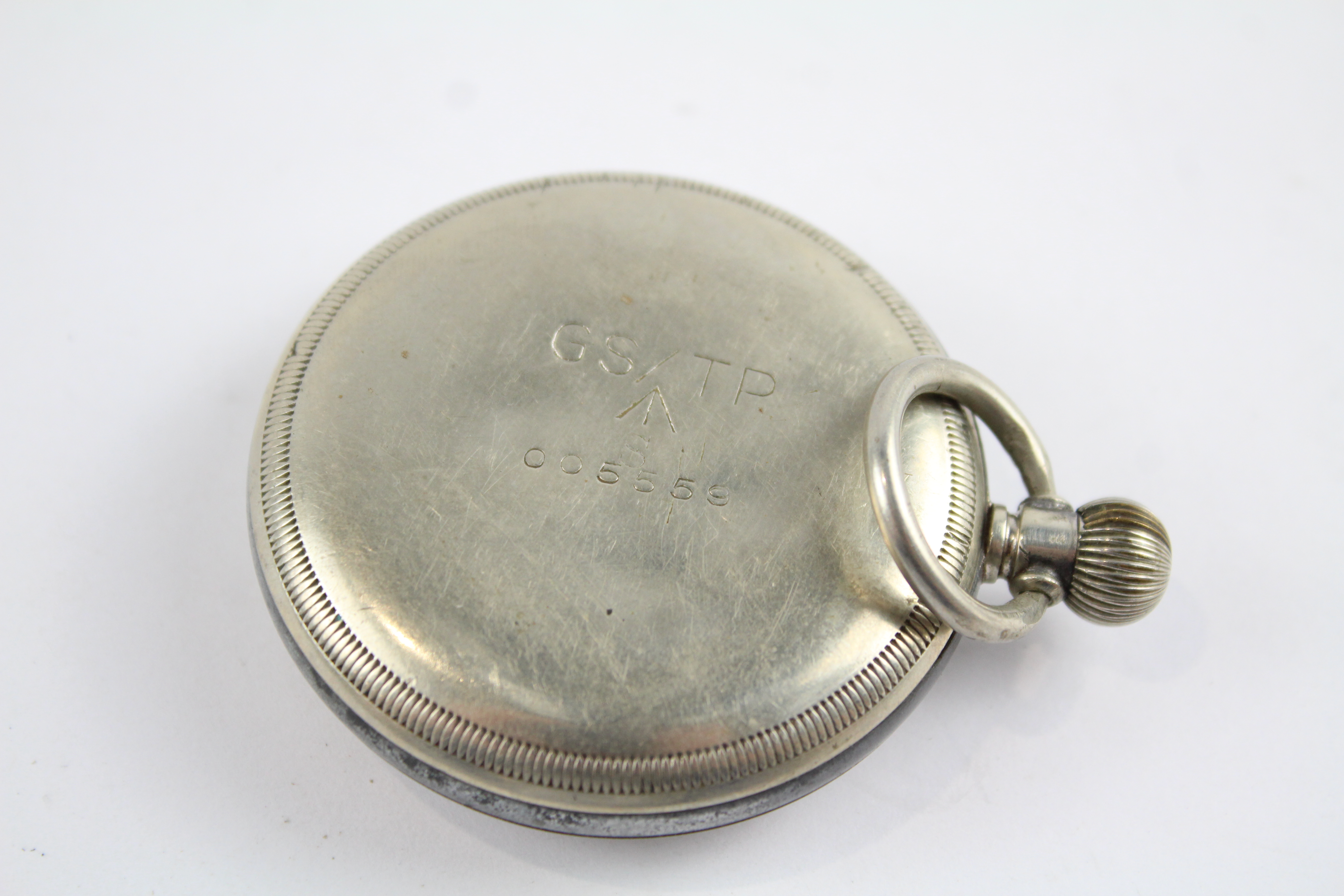 GS/TP Military Issued Gents WWII Era POCKET WATCH Hand-wind WORKING 404869 - Image 4 of 6