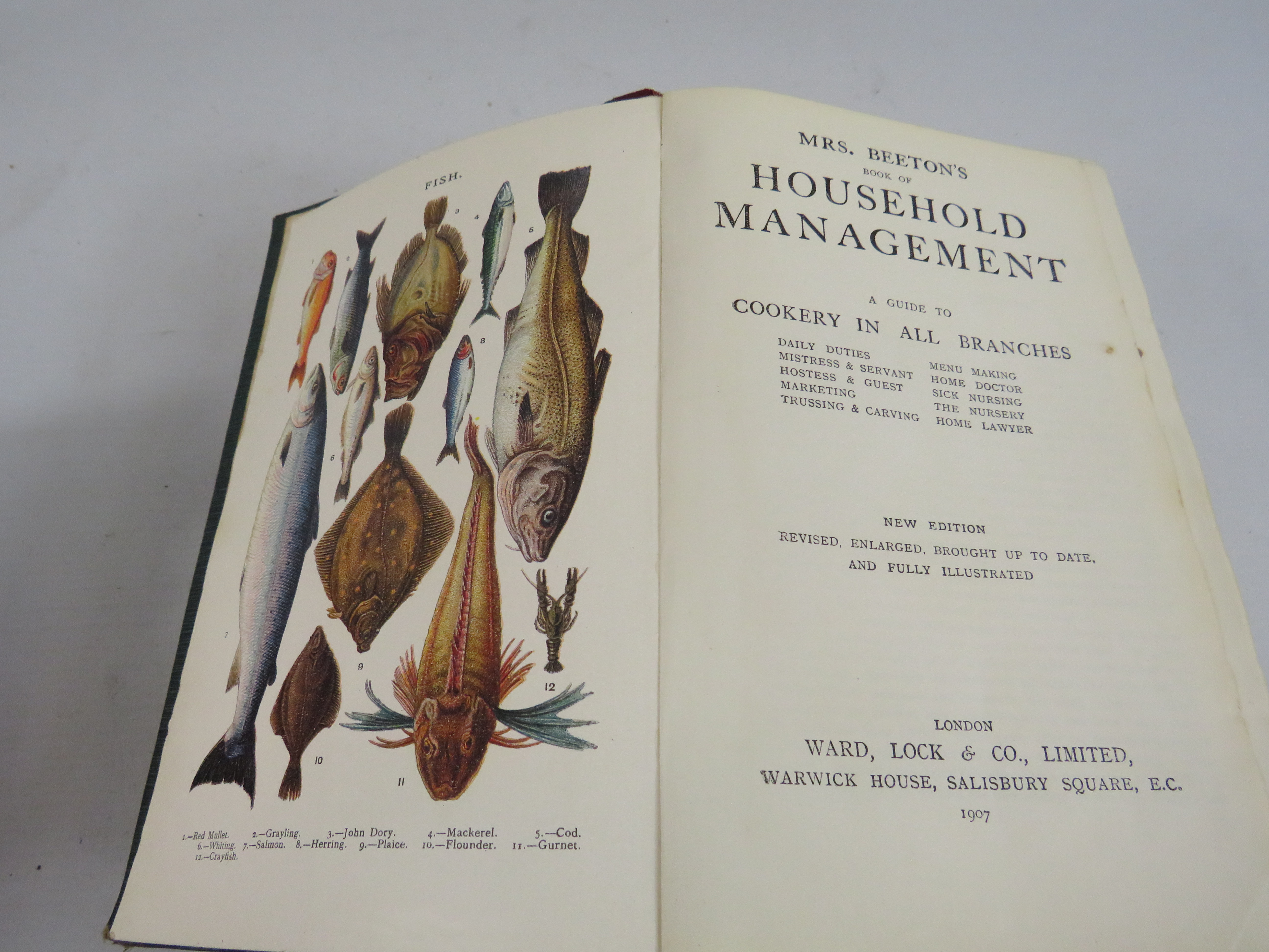 Antique Mrs Beetons book of household management. - Image 2 of 3