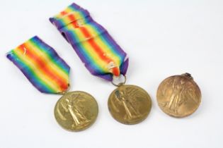 3 x WW1 Victory Medals Named 1427D T Symons SMN RNR Etc 637668