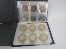 12 Collectable two pound coins and 29 fifty pences