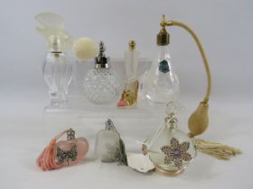 7 Various perfume / atomiser bottles.