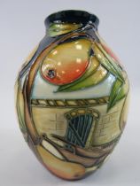 Moorcroft Walled Garden at Cannon Hall 2007 vase by Sian Leeper, No 26. Approx 5.5" tall.