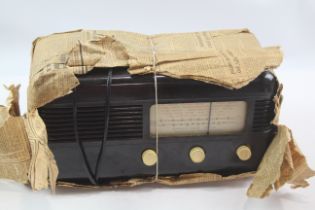 Vintage Bakelite Valve Radio - Untested 485156