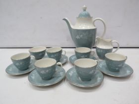 Royal Doulton Reflection coffee set , 15 pieces in total.
