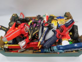 Large selection of Power Ranger weapons.