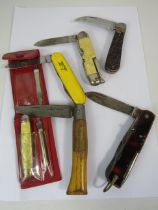 6 Vintage penknives.