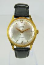 Vastok 18 Jewel Russian made Gents watch in running order. Good leather strap. See photos.