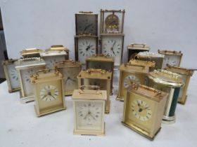 22 Brass carriage clocks (working condition unknown)
