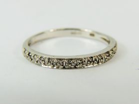 9ct White Gold Diamond Half-Eternity Ring (2.7g) 2036248